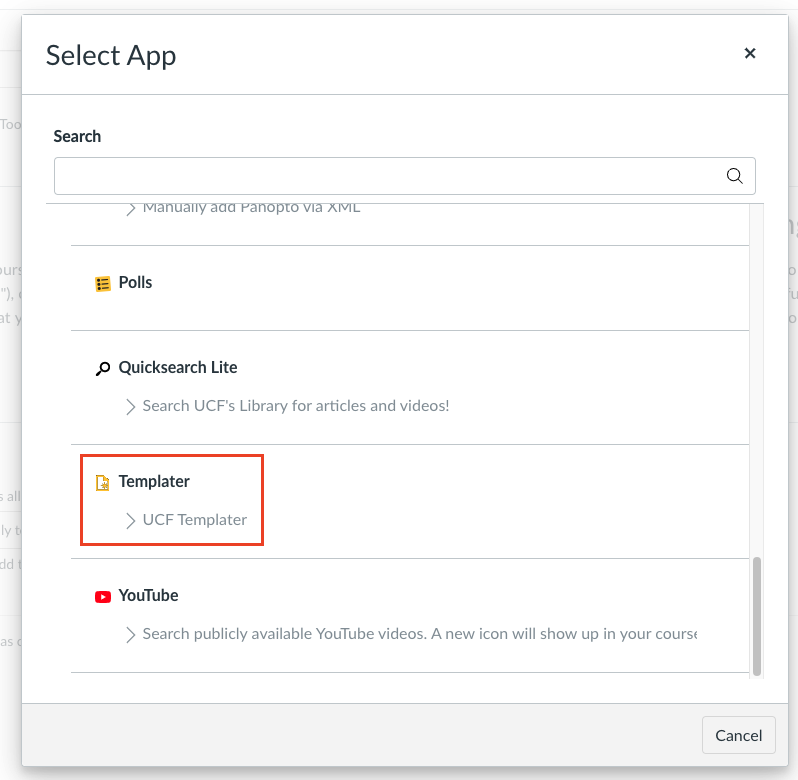 select app