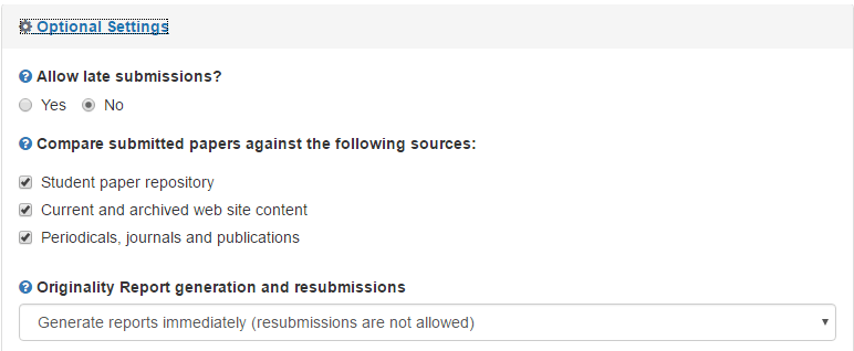 optional settings (part 1)