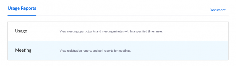 Under Usage Reports, click Usage.