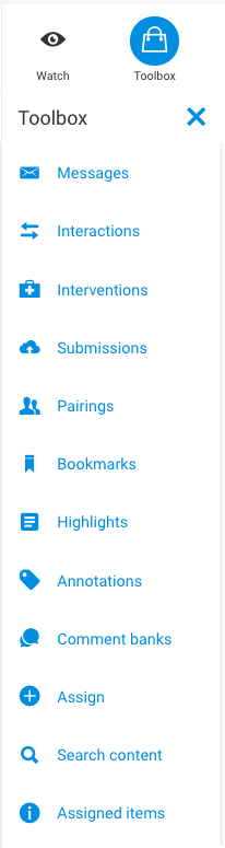 Toolbox – Course Level