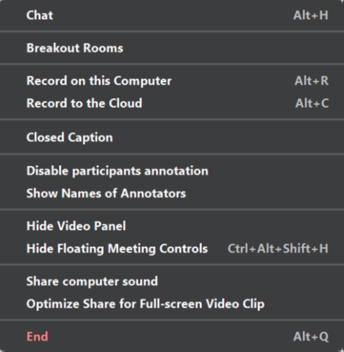 Click Record to the Cloud in the dropdown menu that appears. (or press Alt+C on Windows or ⌘+Shift+C on Mac) 