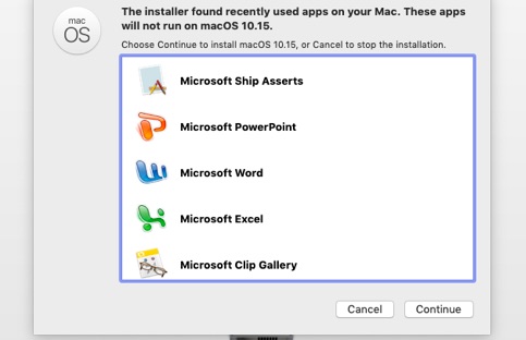 macOS Catalina and 32 bit apps