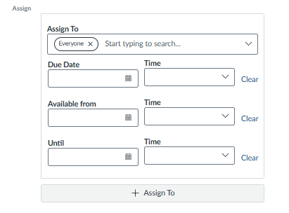 Assign To